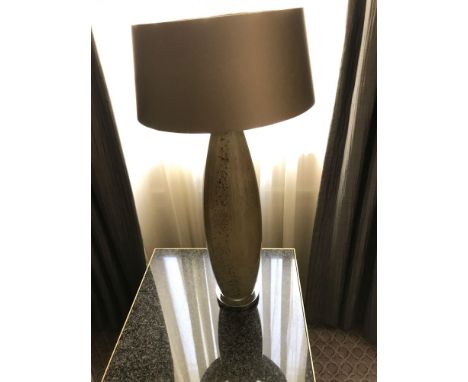 Heathfield And Co Hillaire Smoke Blown Glass Table Lamp With Shade 71cm (Room 124)