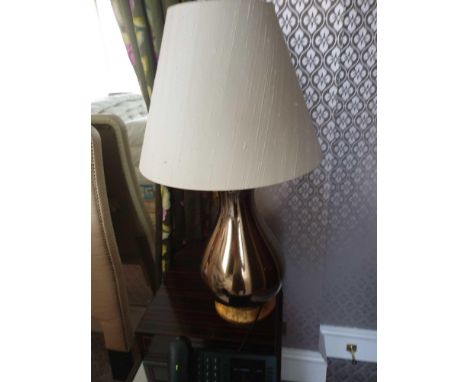 A Pair Of Heathfield And Co Louisa Glazed Ceramic Table Lamp With Textured Shade 77cm (Room 141)