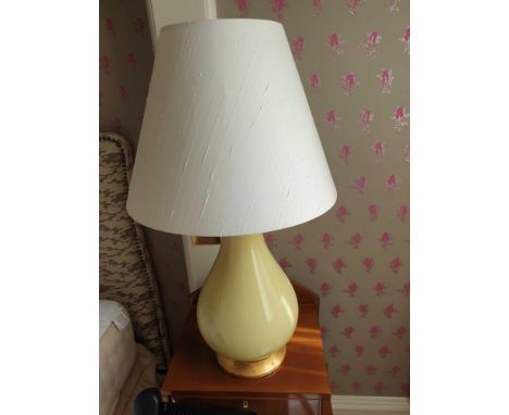 A Pair Of Heathfield And Co Louisa Glazed Ceramic Table Lamp With Textured Shade 77cm (Room 137)