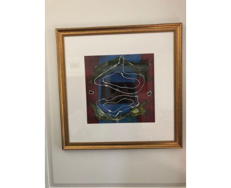 Abstract Lithograph Print Untitled 78 x 78cm (Room 202)