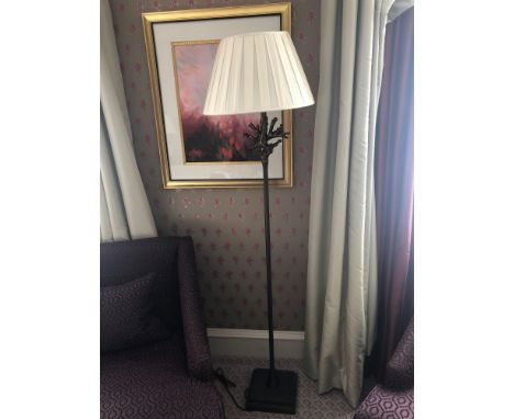 Heathfield And Co Coral Standard Lamp With Linen Shade 180cms (Room 237)