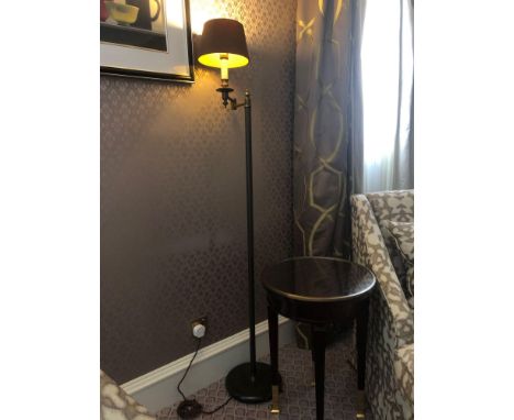 Library Floor Lamp Finished In English Bronze Swing Arm Function With Shade 156cm (Room 239)