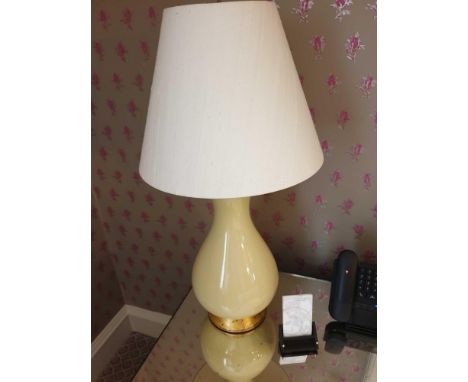 A Pair Of Heathfield And Co Louisa Glazed Ceramic Table Lamp With Textured Shade 77cm (Room 123)
