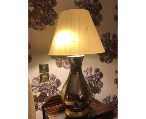 A Pair Of Heathfield And Co Louisa Glazed Ceramic Table Lamp With Textured Shade 77cm (Room 240)