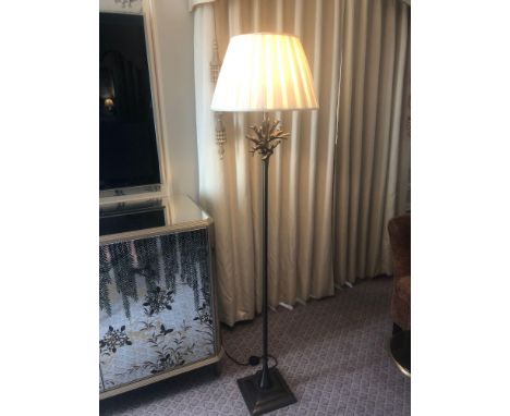 Heathfield And Co Coral Standard Lamp With Linen Shade 180cms (Room 217/8)