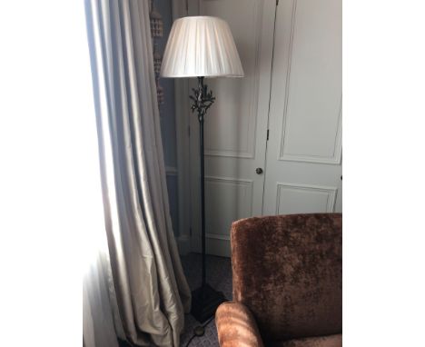 Heathfield And Co Coral Standard Lamp With Linen Shade 180cms (Room 206/7)