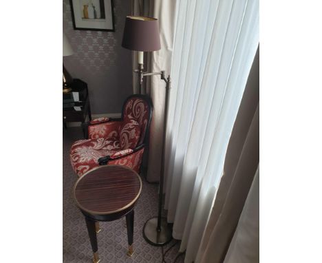 Library Floor Lamp Finished In English Bronze Swing Arm Function With Shade 156cm (Room 131)