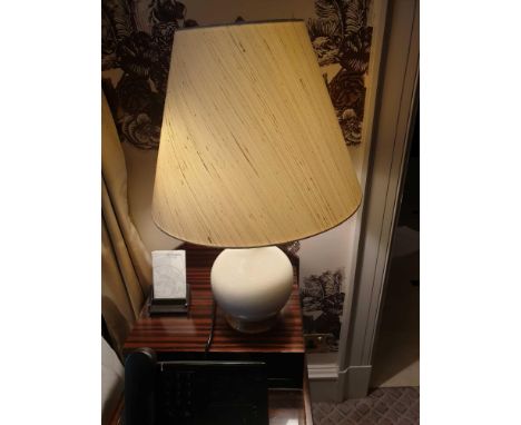 A Pair Of Heathfield And Co Louisa Glazed Ceramic Table Lamp With Textured Shade 77cm (Room 112)