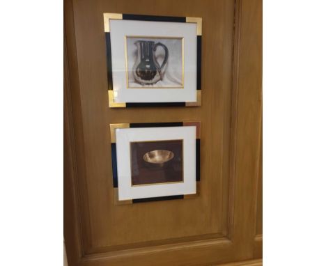 2 x Untitled Framed Still Life Lithograph Prints 60 x 50cm (Room 111)