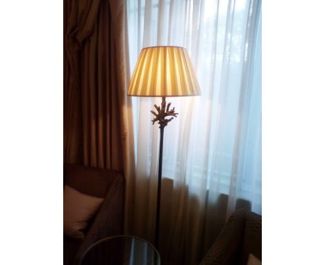 Heathfield And Co Coral Standard Lamp With Linen Shade 180cms (Room 109)