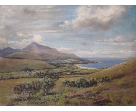 CHARLES WILLIAM BARTLETT (BRITISH 1860-1940) BRODICK BAY AND GOATFELL Oil on canvas, signed and dated 1891, 46 x 61cm (18 x 2