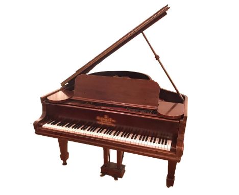 THE PEGGY O'KEEFE STEINWAY GRAND PIANO A Steinway &amp; Sons early 20th century overstrung rosewood patent boudoir grand pian