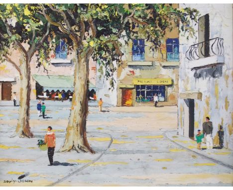 •CECIL ROCHFORT D'OYLY-JOHN (BRITISH 1906-1993) AIX EN PROVENCE Oil on panel, signed, 41.5 x 52cm (16 1/4 x 20 1/2") Inscribe