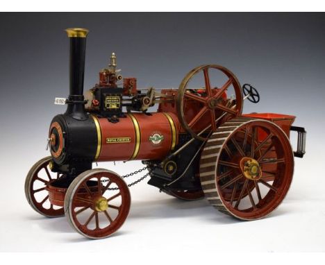 1½ inch scale Allchin steam traction engine 'Royal Chester', red livery with gold and yellow detail, 66cm long  Condition: No