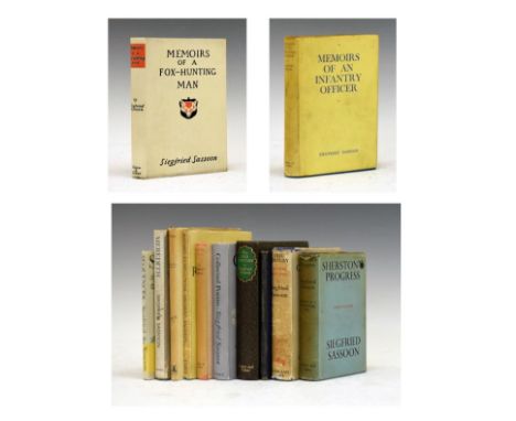 Siegfried Sassoon - Ten various first editions comprising: Memoirs Of A Foxhunting Man (first illustrated edition) 1929, Memo