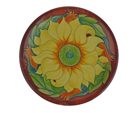 Modern Moorcroft 'Inca' plate, 26cm diameter  Condition: Some emulsion splashes visible in images - **General condition consi