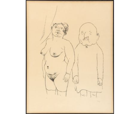 Heading: Author: Grosz, GeorgeTitle: Ehepaar [Silbernehochzeit] (Married Couple [Silver Wedding])Place Published: Publisher:D