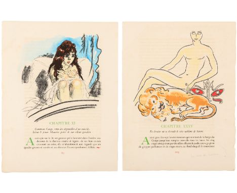 Heading: Author: Van Dongen, KeesTitle: Two original color lithographs from La Revolte des AngesPlace Published: ParisPublish