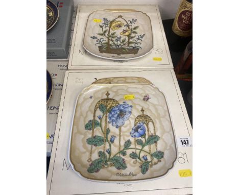 Two vintage Hutschenreuther plates 'mother and child' 1979 and 1981