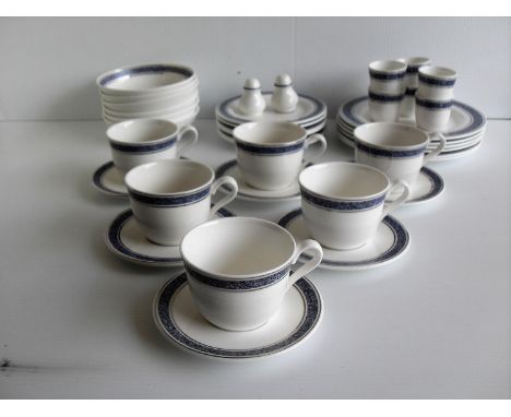 A British Airways Concorde Royal Doulton EC. 1072 coffee service for six, comprising six cups EC. 1071, saucers EC. 1072, sid