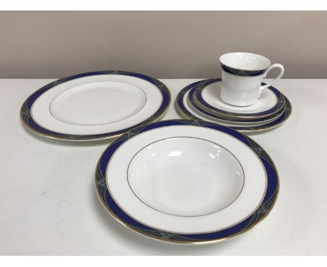 A Royal Doulton tea and dinner service - Regalia pattern. (142)