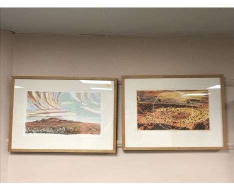 Ray Arnold : Ideal Ireal, limited edition colour print, 195/300, together with another limited edition print depicting an Aus