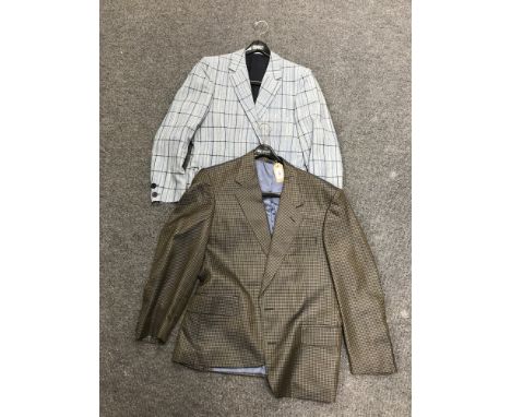 Two vintage Gentleman's sports jackets - Christian Dior and Bernard Gross & Son. (2)