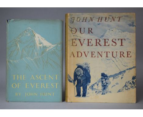 A Signed 1953 First Edition of The Ascent of Everest by John Hunt Together with a 1954 Edition of Our Everest Adventure by Jo