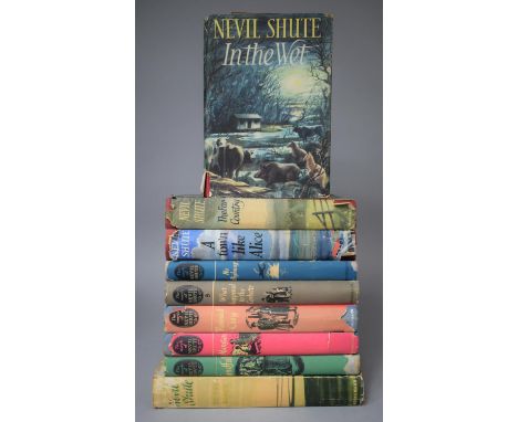 A Collection of Nine Nevil Shute Novels Published by William Heinemann to Include First Published 1953 Signed Edition of In t