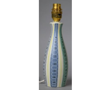 A Poole Pottery Table Lamp, 25cm High 