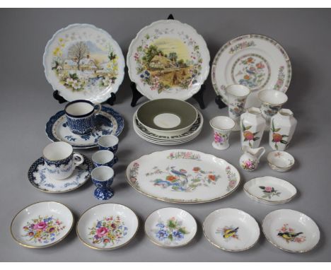 A Collection of Various Ceramics to Include Coalport Blue and White Cabinet Cup, Trinket China to Comprise Wedgwood Kutani Cr