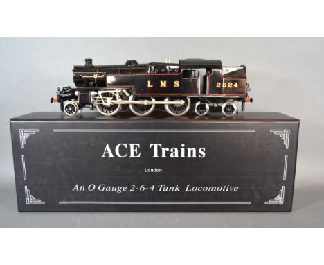 Ace Trains An 0 Gauge 2-6-4 Tank Locomotive Gloss Lined Black Three Cylinder LMS2524 within original box 