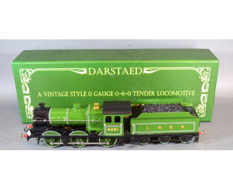 A Darstaed Vintage Style 0 Gauge 0-6-0 Tender Locomotive LNER J Class 8281 within original box 