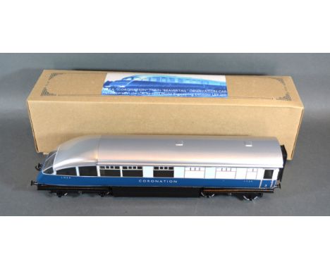 An Ace Trains LNER Coronation Train Beaver Tail Observation Car by Leon Trains Engineering within original box 