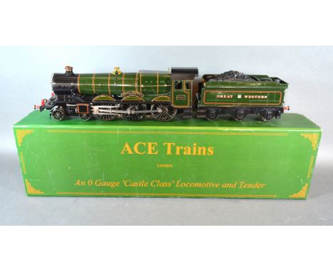 An Ace Trains 0 Gauge Castle Class Locomotive and Tender Great Western 7007 within original box 