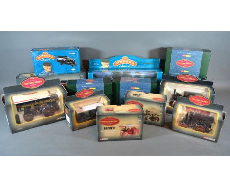 A Corgi Vintage Glory Of Steam Fowler B6 Super Lion Showmans Engine together with another similar Sentinel Drop Side Wagon, a