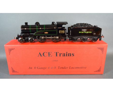 Ace Trains An 0 Gauge 4-4-0 Tender Locomotive SR Black 2006 within original box 