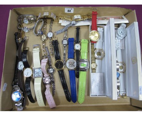 Assorted Modern Wristwatches, including Rotary, Sekonda etc :- One Tray 