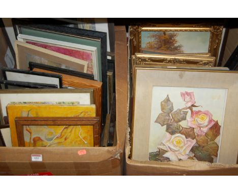 Large quantity of pictures, prints, frames etc