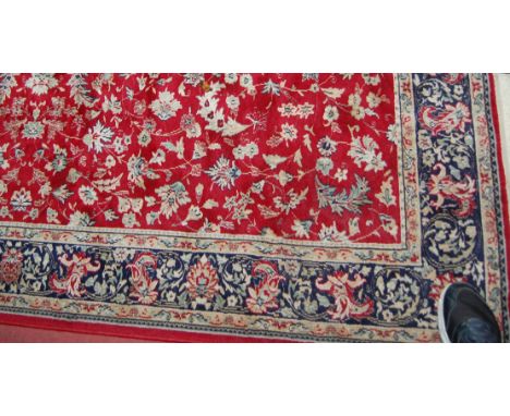 A Persian style machine woven red ground carpet, 240 x 170cm 
