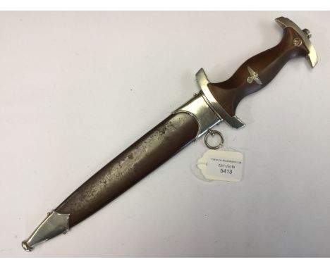WW2 Third Reich SA Dienstdolch dagger. 22cm blade with "Alles fur Deutchsland" motto with "EF Horster, Solingen" makers mark.