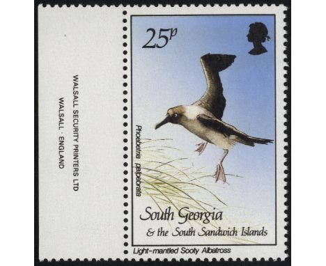 Falkland Islands Dependencies. South Georgia and South Sandwich Islands. 1987 25p Light-mantled Sooty Albatross unmounted min
