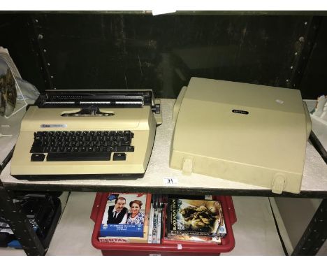 A vintage Erika electric typewriter