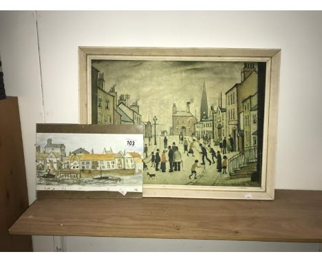 A print by Lowry and 1 other