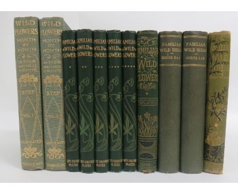 STEP, Edward – Wild Flowers,  Month by Month in their Natural Haunts, together with Familiar Wild Flowers, 5 vols together wi