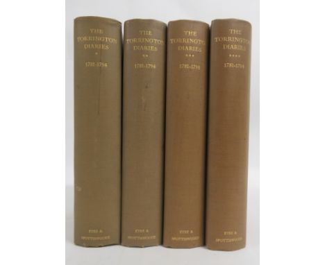 BRUYN-ANDREWS - The Torrington Diaries, containing the tours through England and Wales of Hon. John Byng (Later Fifth Viscoun