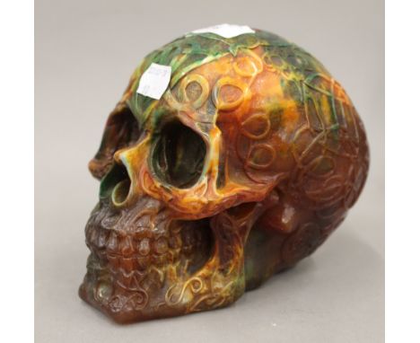 A decorative skull