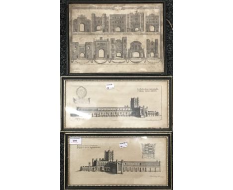 A 19th century print of Views of the City Gates as they appeared before they were pulled down together with the Old Gate at W