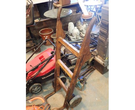 Vintage wooden porters truck
