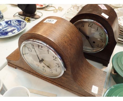 Perivale anvil mantle clock with napoleon cased mantel clock 